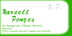 marcell penzes business card