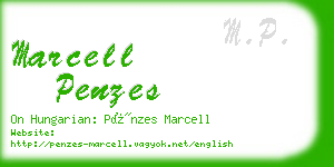 marcell penzes business card